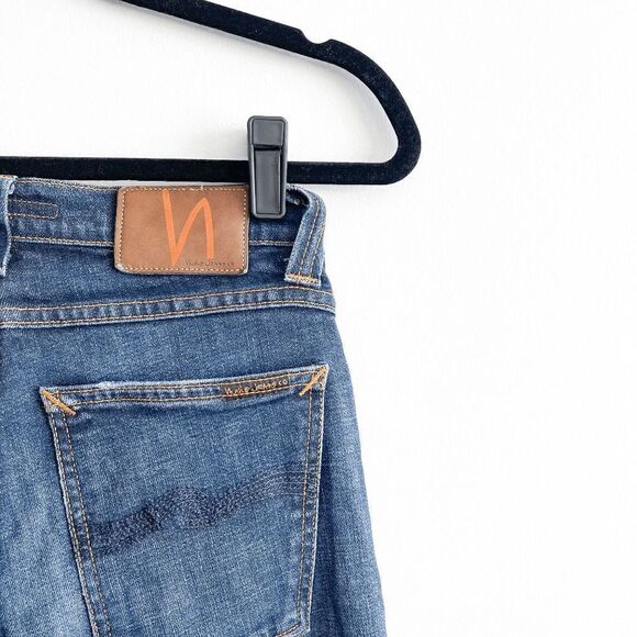 NUDIE Jeans Tube Tom Organic Aged Ink Blue Women’s Tag Size 26x34 - Picture 1 of 14